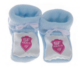 Chausson el stade français bebé en colores azules