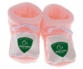 Chausson sección bebé paloise color rosa