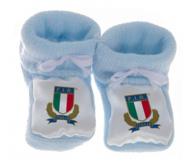 Chausson bebé Italia Rugby XV en azul