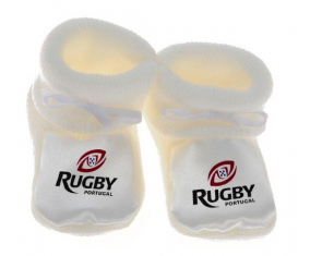 Chausson bebé Portuagal Rugby XV blanco