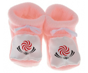 Chausson bebé Georgia Rugby XV color rosa