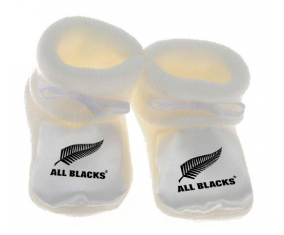 Chausson bebé New Zelanda Rugby XV en blanco
