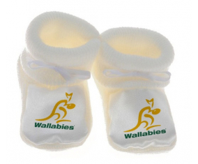 Chausson bebé Australia Rugby XV color blanco