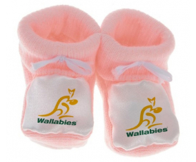 Chausson bebé Australia Rugby XV color rosa