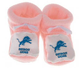 Chausson bebé Detroit Lions coloreado rosa