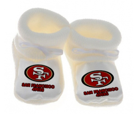 Chausson bebé San Francisco 49ers blanco