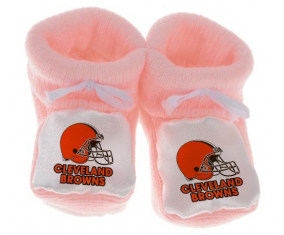 Chausson bebé Cleveland Browns color rosa