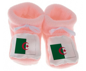 Chausson bandera del bebé Argelia color rosa