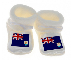 Chausson bebé anguila bandera blanca