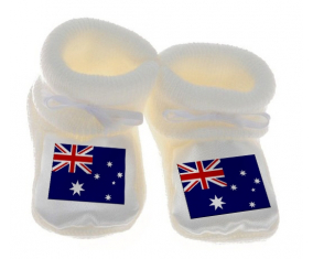 Chausson Baby Flag Australia Color blanco