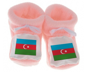 Chausson Bandera del Bebé Azerbaiyán Rosa