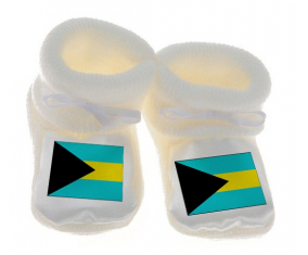 Chausson Bandera del Bebé Bahamas Blanco
