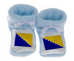 Chausson Bandera del Bebé Bosnia y Herzegovina Azul