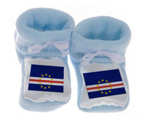 Chausson Bandera del Bebé Cabo Verde Azul