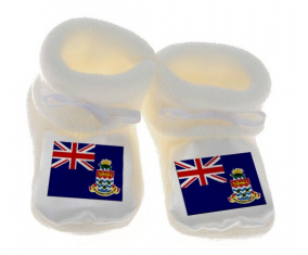 Chausson Bandera del Bebé Islas Caimán Blanco