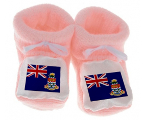 Chausson Bandera del Bebé Islas Caimán Rosa