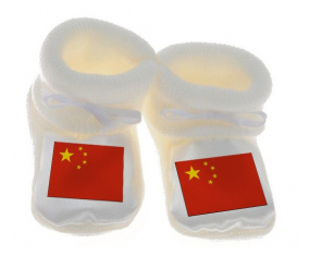 Chausson Bandera del Bebé China Blanco