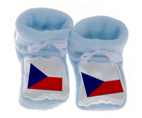 Chausson Bandera del Bebé República Checa Azul