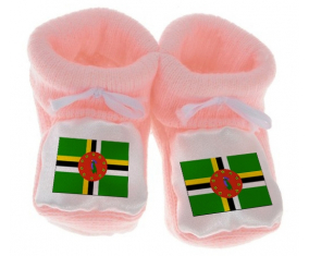 Chausson bandera del bebé Dominique color rosa