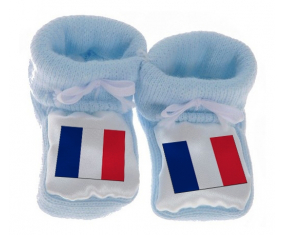 Chausson Bandera de France Azul bebé