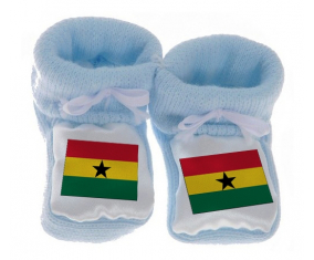 Chausson bebé bandera Ghana color azul