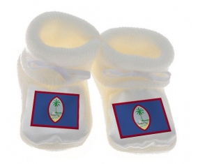 Chausson bebé Guam Bandera de Color Blanco