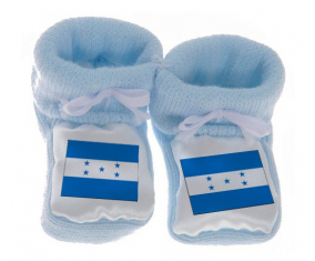 Chausson Bandera del Bebé Honduras Azul