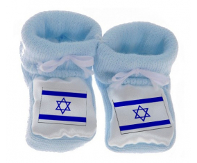 Chausson Bandera del Bebé Israel Azul
