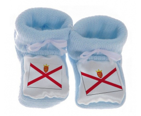 Chausson Baby Flag Island en Blue Jersey