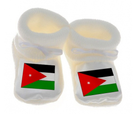 Chausson bebé Jordan Bandera de Color Blanco