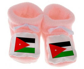 Chausson bebé Jordan bandera de color rosa