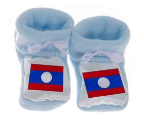 Chausson bandera azul laos bebé