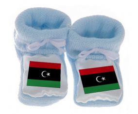 Chausson Bandera del Bebé Libia Azul