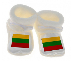 Chausson Bandera del Bebé Lituania Blanco