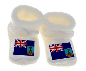 Chausson bandera del bebé Montserrat White