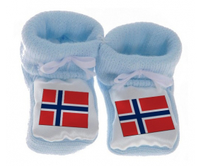 Chausson bebé Noruega Bandera Azul