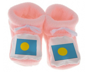 Chausson bebé rosa palau bandera