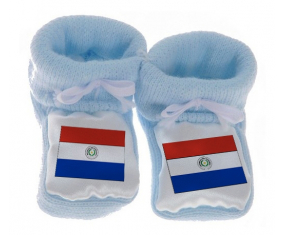 Chausson bebé Bandera Paraguay azul
