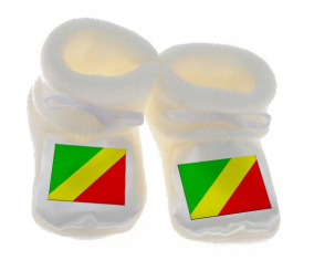 Chausson República de la Bandera del Congo Blanca