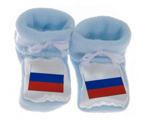 Chausson bandera azul bebé de Rusia