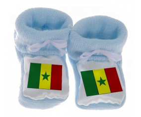Chausson bebé bandera azul senegalesa