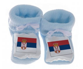 Chausson Bandera del Bebé Serbia Azul