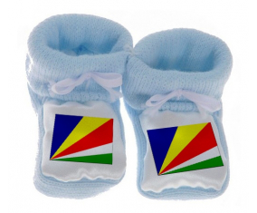 Chausson Bandera del Bebé Seychelles Azul