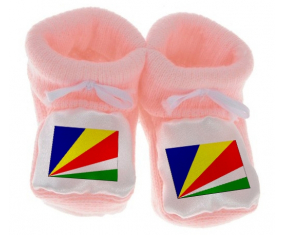 Chausson bandera del bebé seychelles color rosa