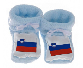 Chausson Bandera del Bebé Eslovenia Azul