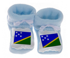 Chausson Bandera del Bebé Islas Salomón Azul