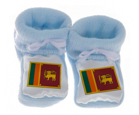 Chausson bebé Sri Lanka Sri Lanka Srilanka Bandera Azul