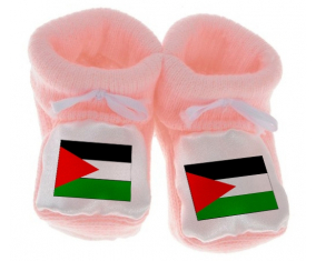 Chausson Bandera del Bebé Palestina Color Rosa