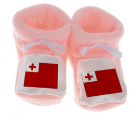 Chausson bebé rosa tonga bandera