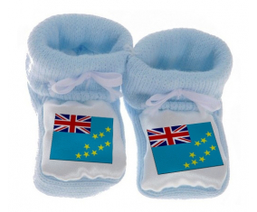 Chausson bandera azul tuvalu bebé